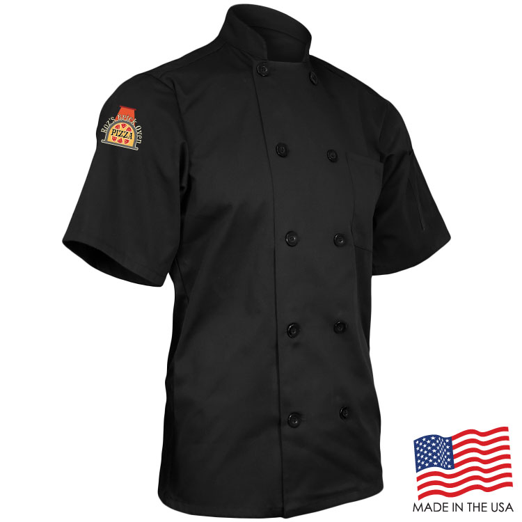 Classic Chef Coat with Short Sleeves (FULL COLOR LOGO) 15