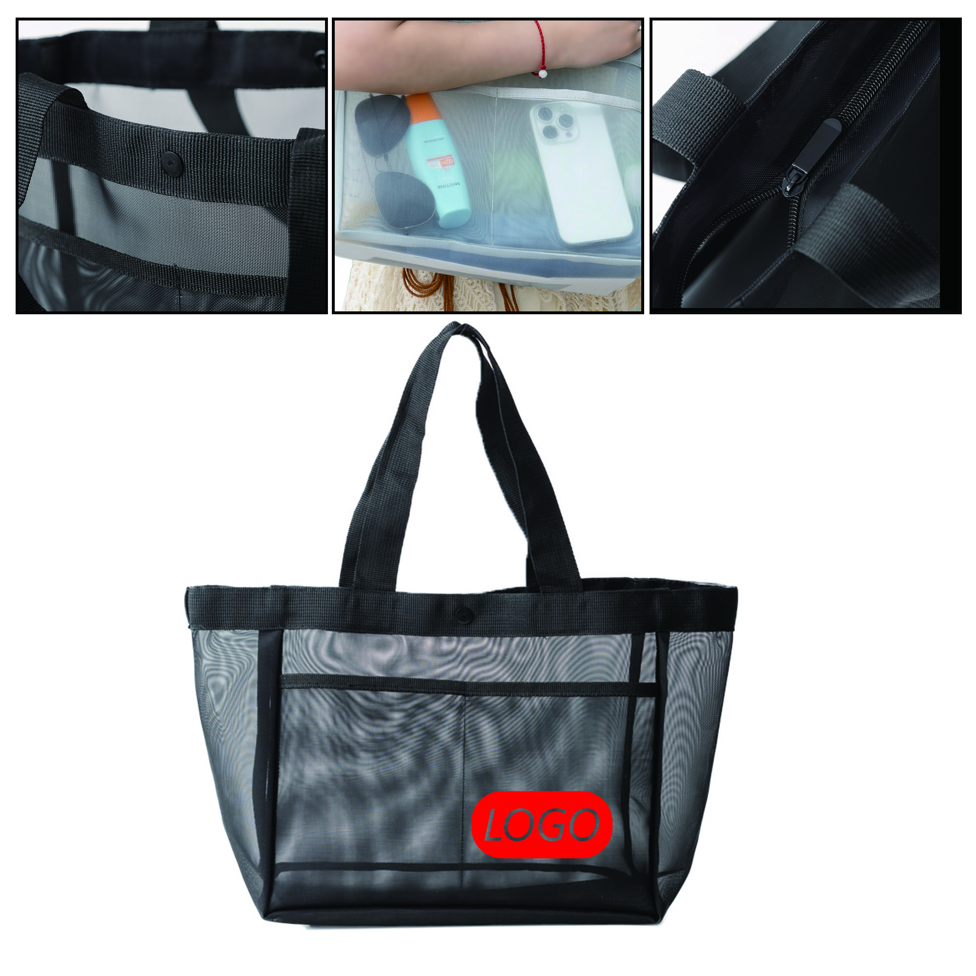 MOQ 50 PCS Nylon Mesh Tote Bag 2