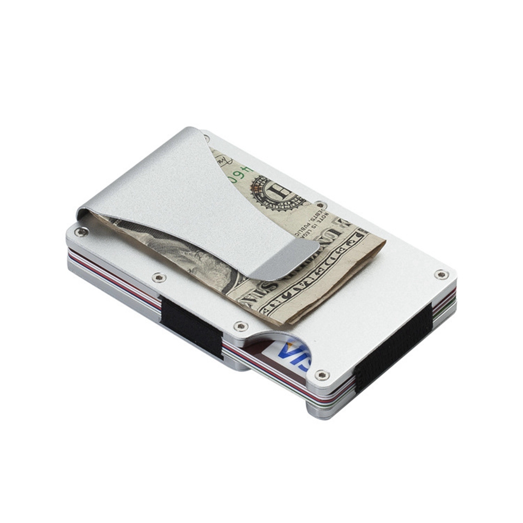 RFID Men Slim Metal Clip Wallet 3