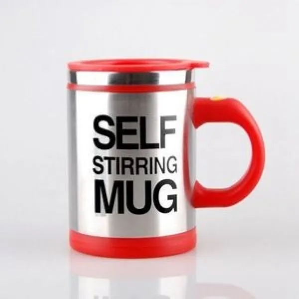 14 Oz. Stainless Steel Self Stirring Mug Mixing Cup 3