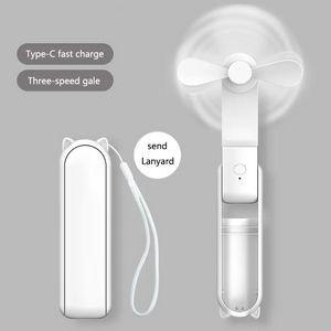 USB Rechargeable Foldable 3 In 1 Handheld Mini Fan 3
