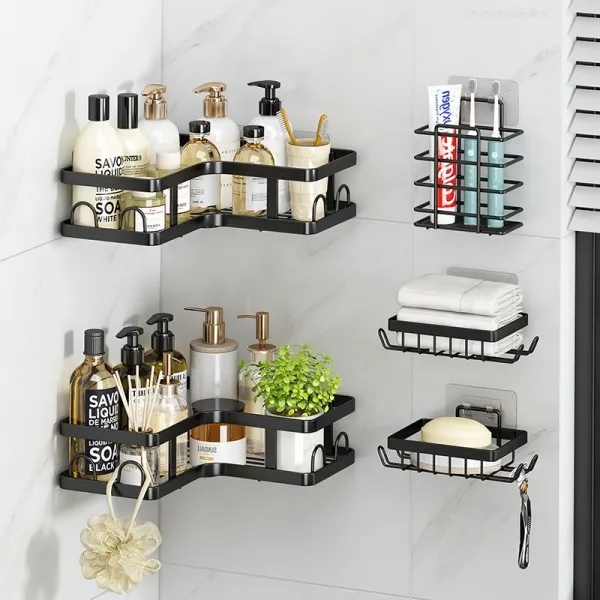 Non Punch Corner Shower Caddy 7