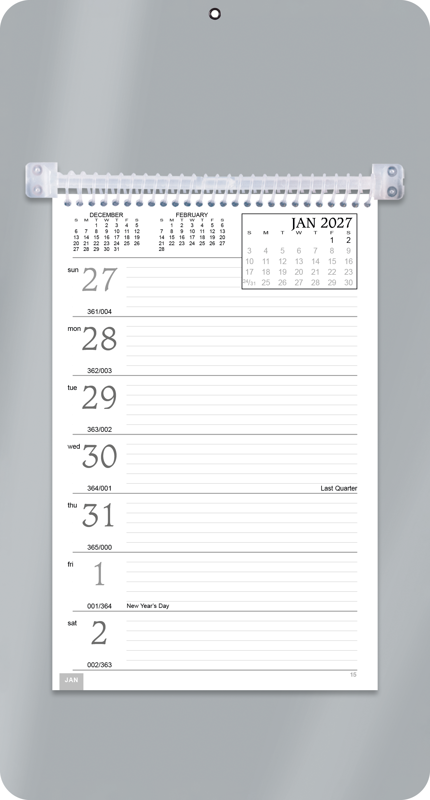 Triumph® Calendars Weekly Memo Calendar 78