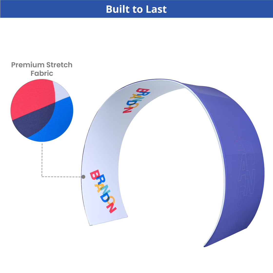 Arch Displays Tapered Shape - Single Sided (Graphic & Hardware Combo) 5