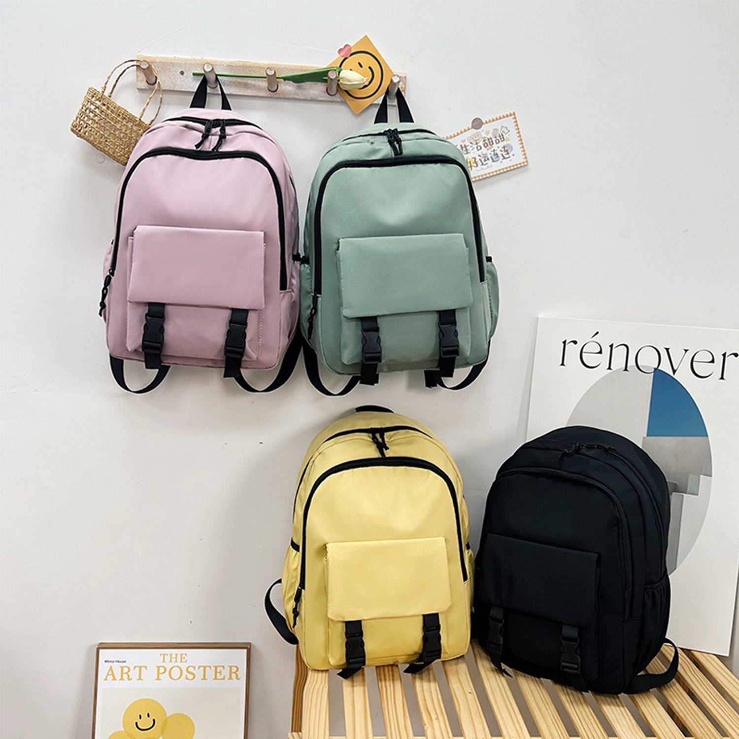 Nylon Student Travel Backpack 11