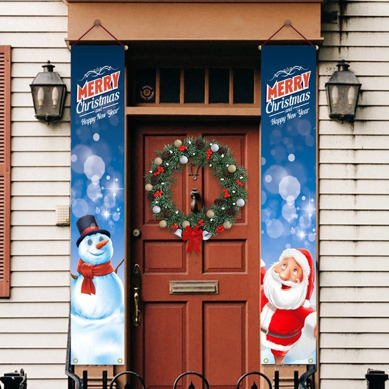 2 PCS Christmas Outdoor Decoration Banner 5