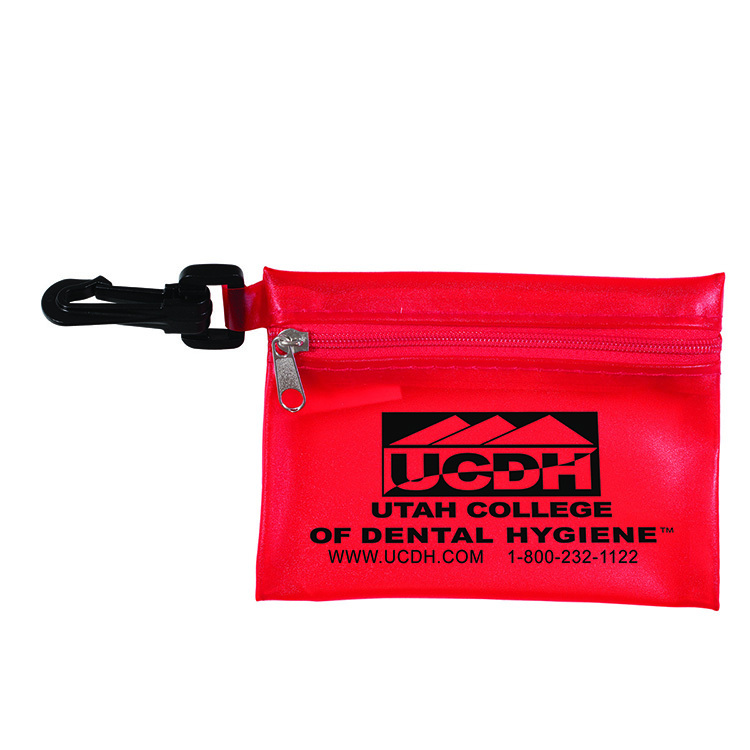 "Everything Essential" Mask & Sanitizing Protection Pack in Translucent Zipper Pouch With Plastic Ho 1
