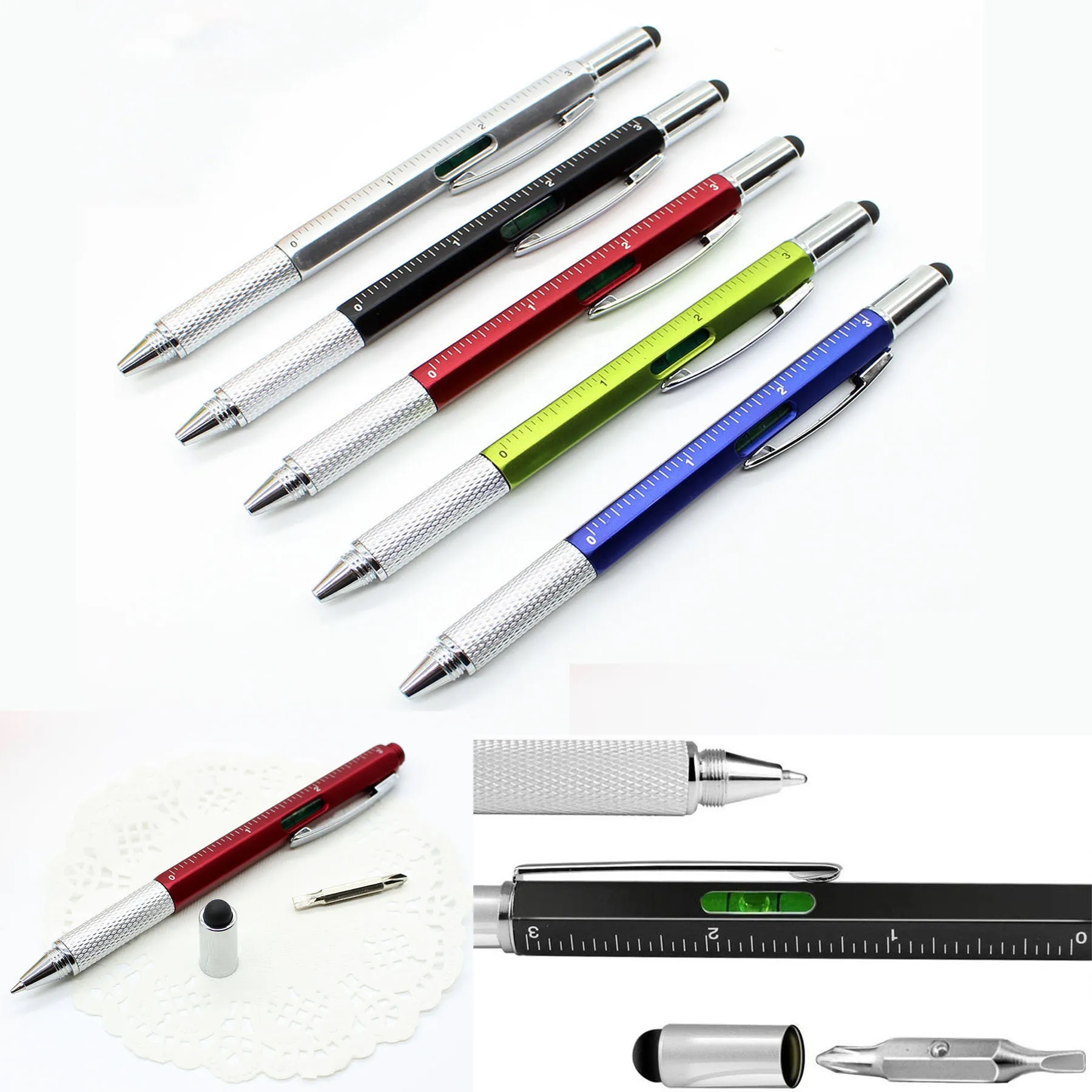 6 In 1 Multifunctional Screwdriver Measuring Stylus Pen 2