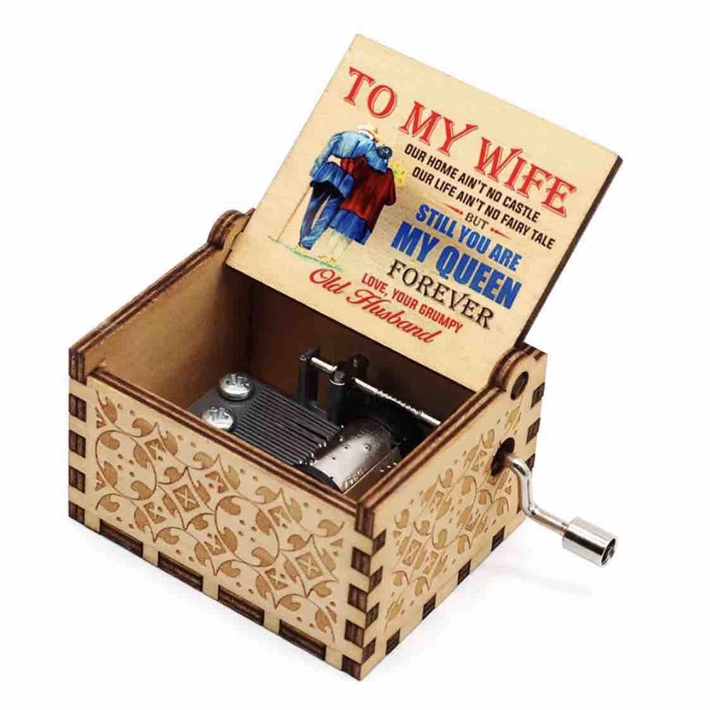 Painted Hand-cranked Music Box Creative Gift 1