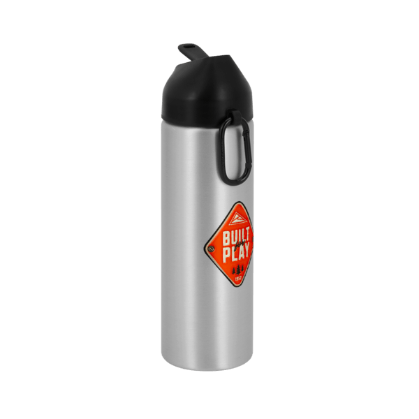 EasyFlow Recycled Aluminum Bottle w Straw Lid, custom water bottle with logo imprint 33