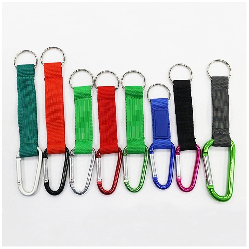 Aluminum Carabiner Lanyard With Key Ring 1