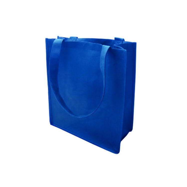 Shopping Totes - Royal Blue 100G Non-Woven Poly 1