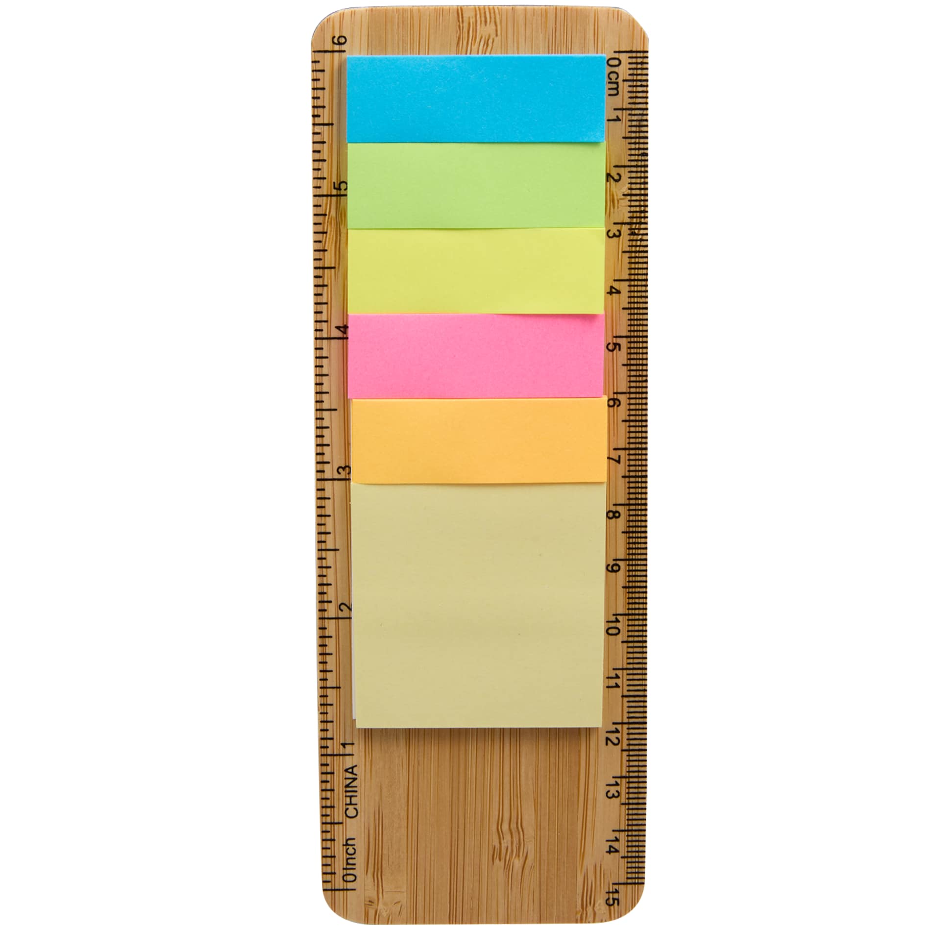 Bamboo Ruler with Sticky Notes 3
