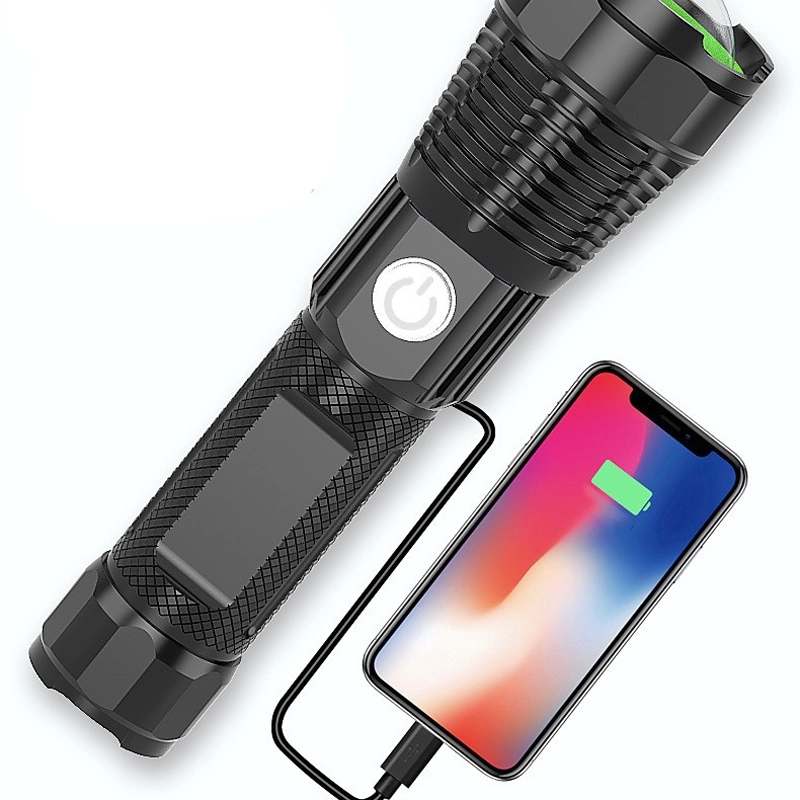 Custom Rechargeable Zoomable Flashlights 1
