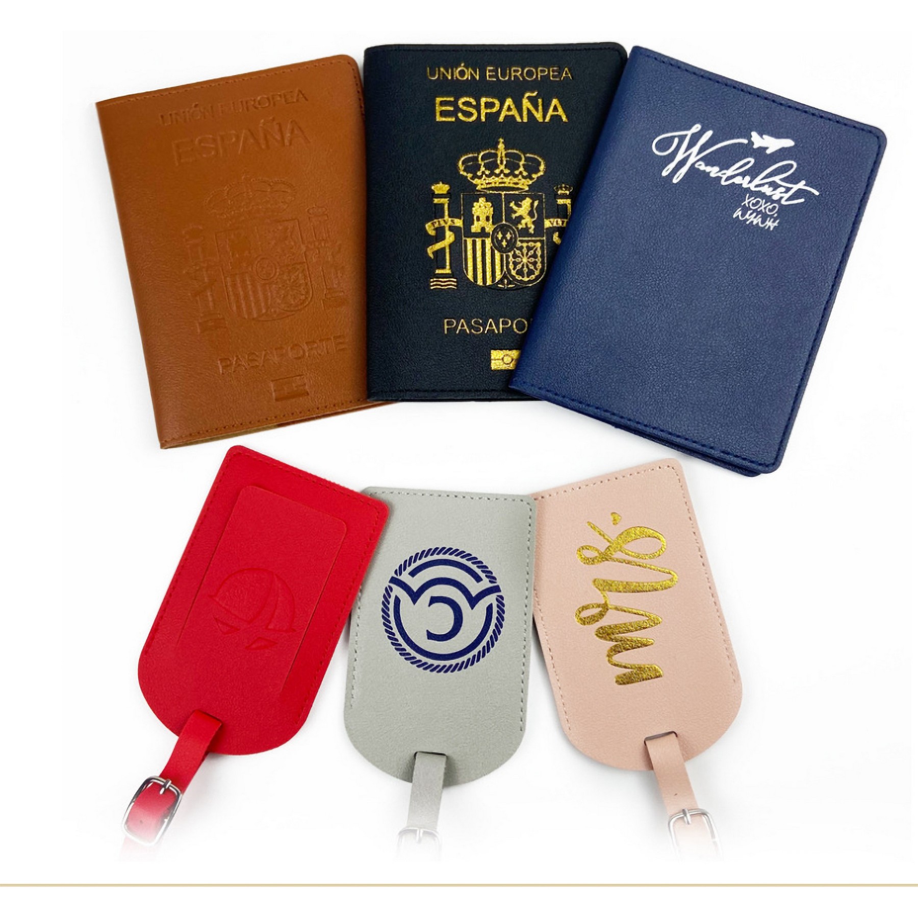 Passport Holder And Luggage Tag Set 2