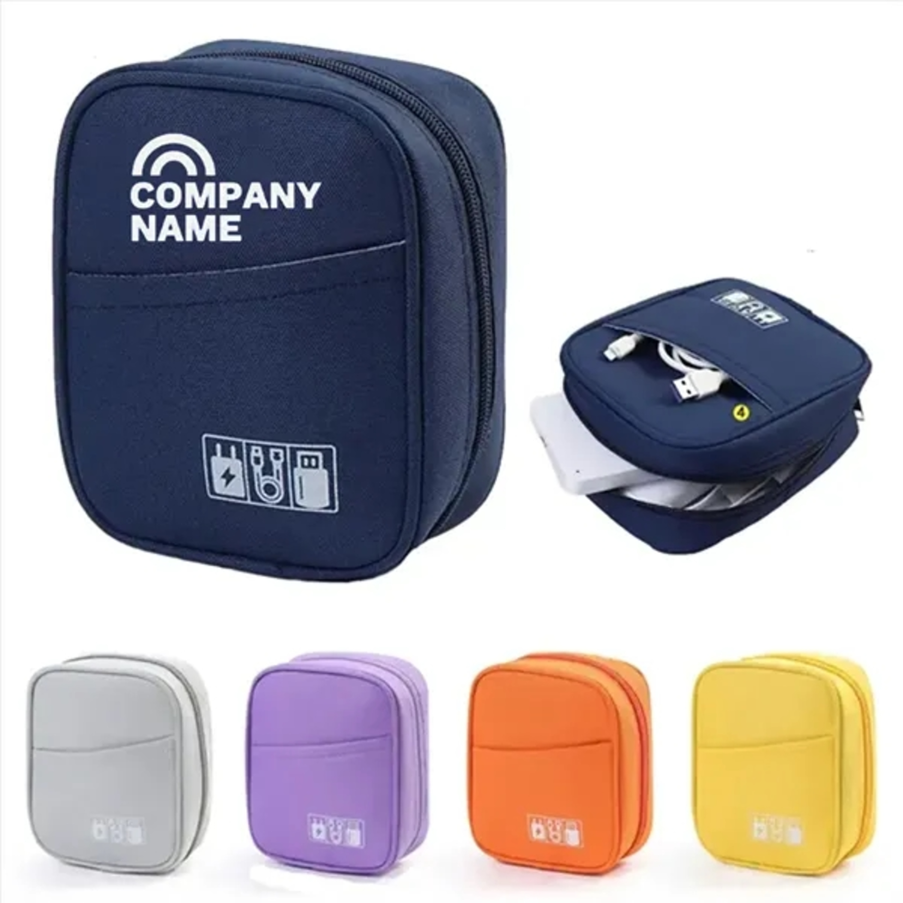 Data Cable Storage Versatile Pouch Bag
 1