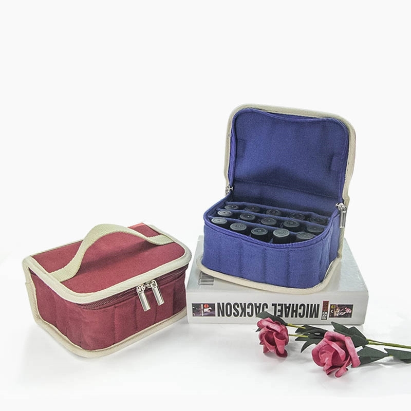 Canvas Essential Oil & Nail Polish Organizer Storage Bag 5