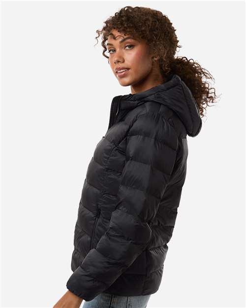 Women's Lightweight Poly-filled Hooded Puffer Jacket - W26715 3