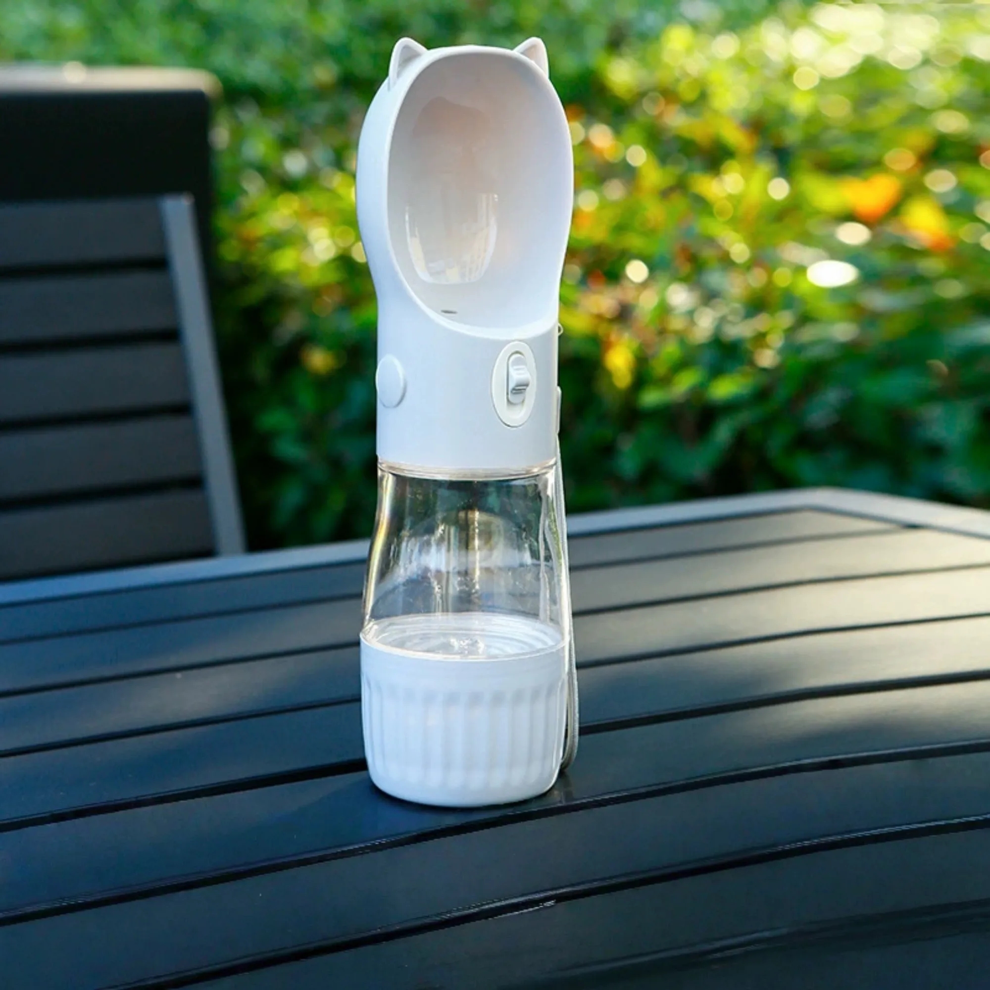 2 in 1 Pet Water And Food Bottle With Lanyard 3