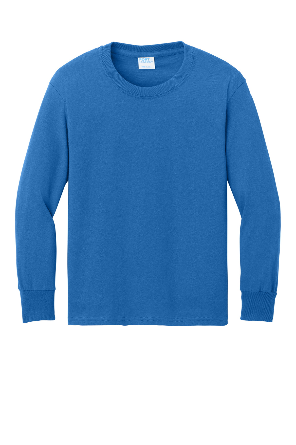 Port & Co Youth Long Sleeve Core Cotton Tee. PC54YLS 177