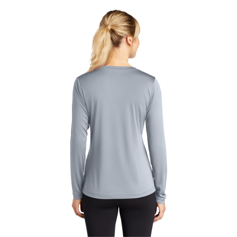 Sport-Tek Women's Long Sleeve PosiCharge Competitor V-Neck Tee. 2
