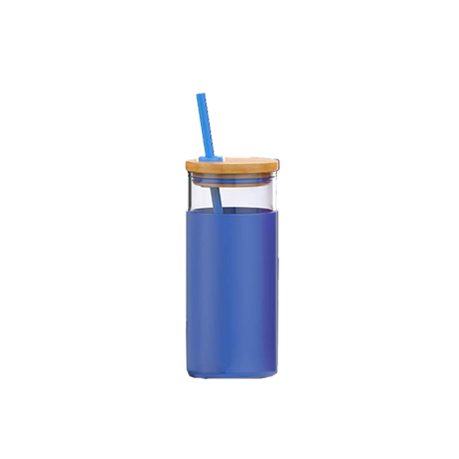 Bamboo Cap Glass Drink Bottle 6