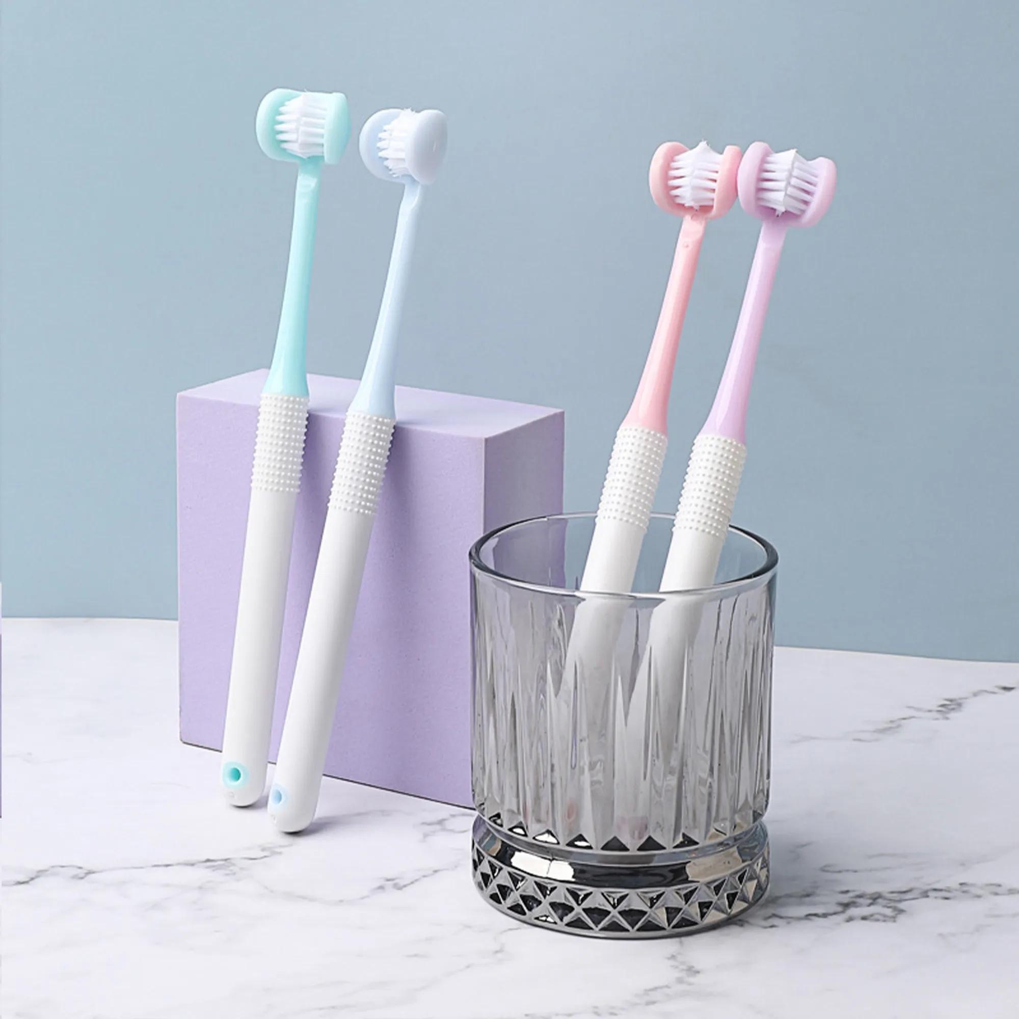 Soft Bristle Wrap-Around Protective Teeth Cleaning Three-Sid 3