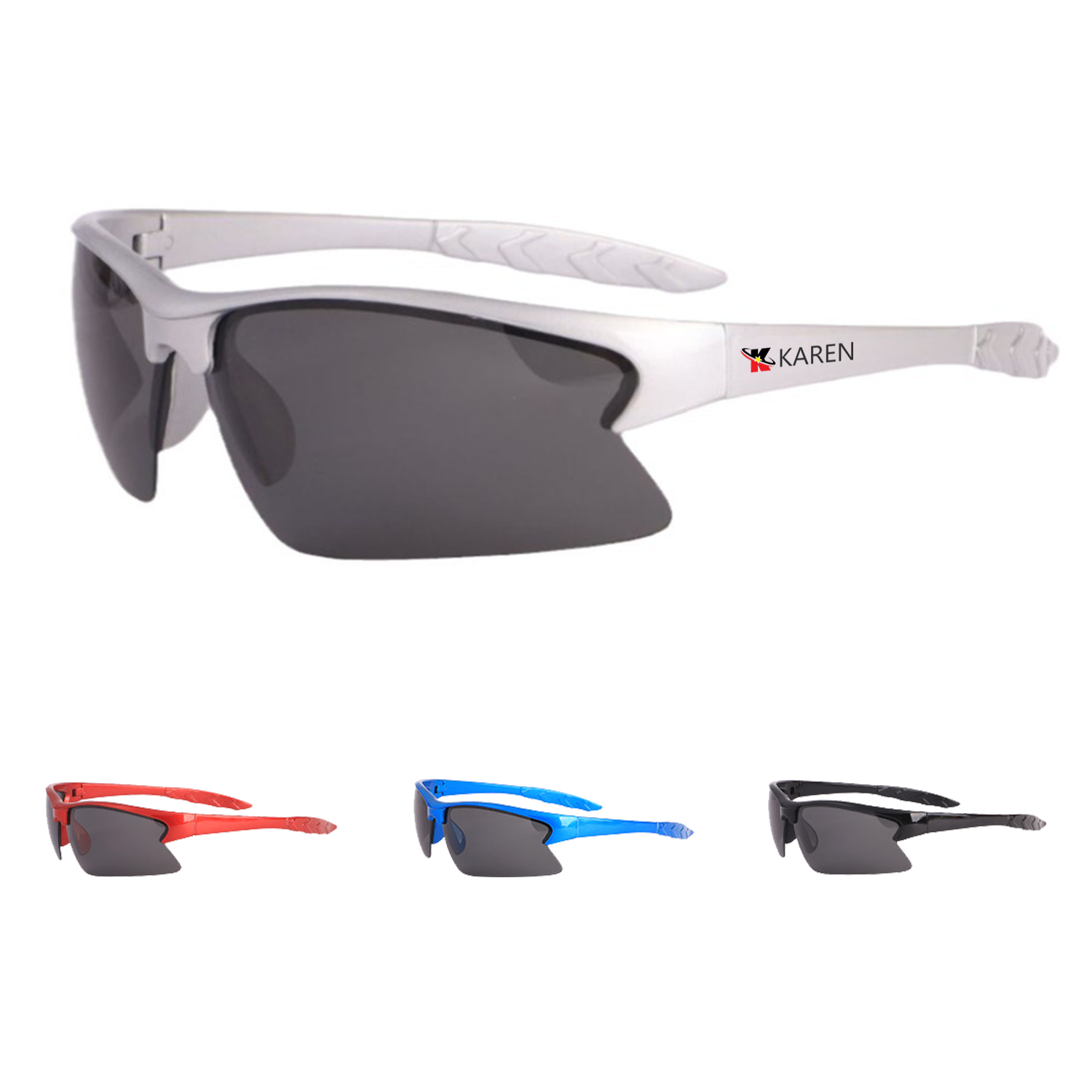 Half-Rimless Polarized Sport Sunglasses 2