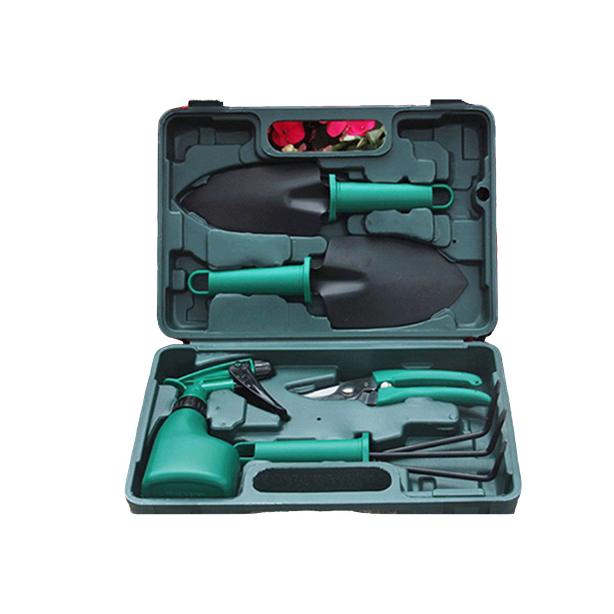 Stainless Steel Gardening Tool Set With Carrying Case 11.8" Length X 7.8" Width X 2.7" H 2