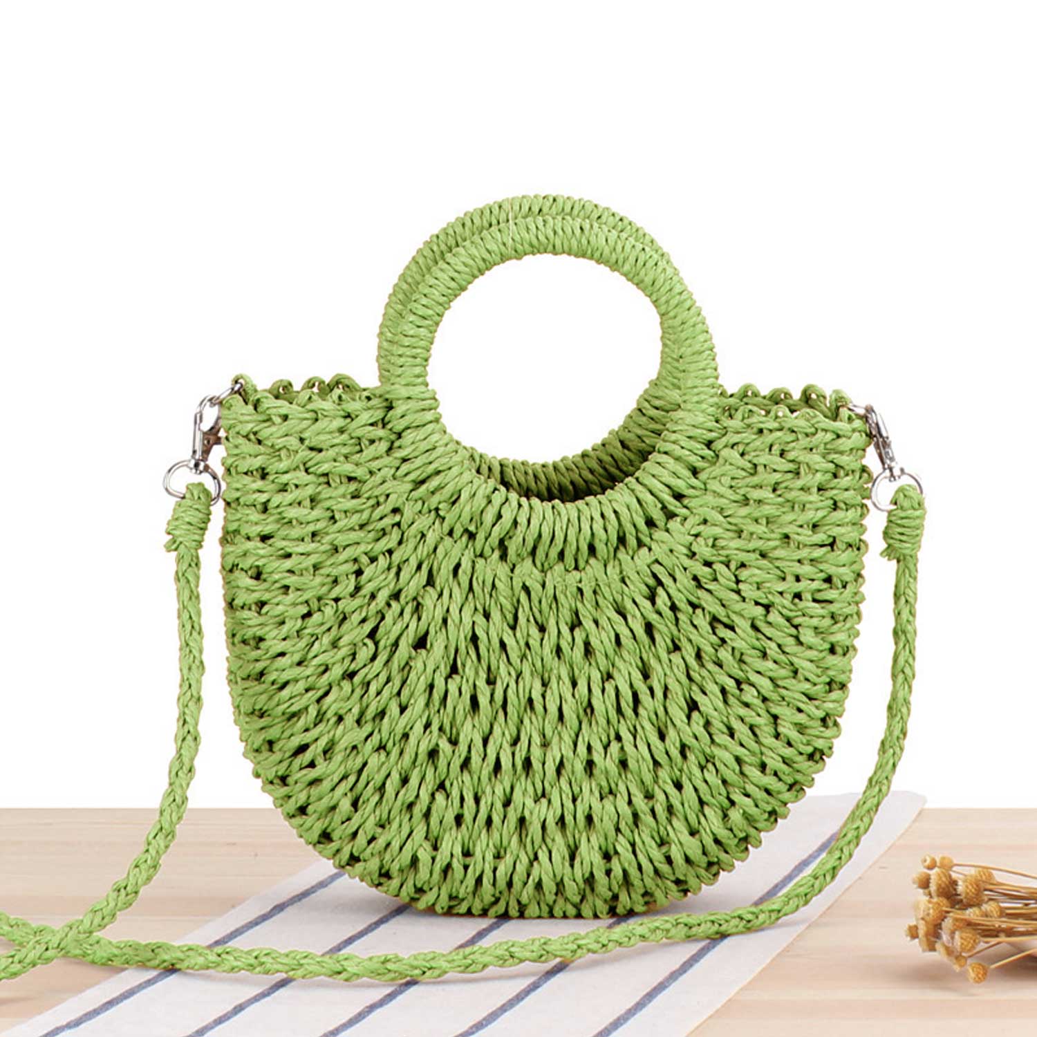 Seaside Woven Hobo – Boho Beach Sling Bag 13