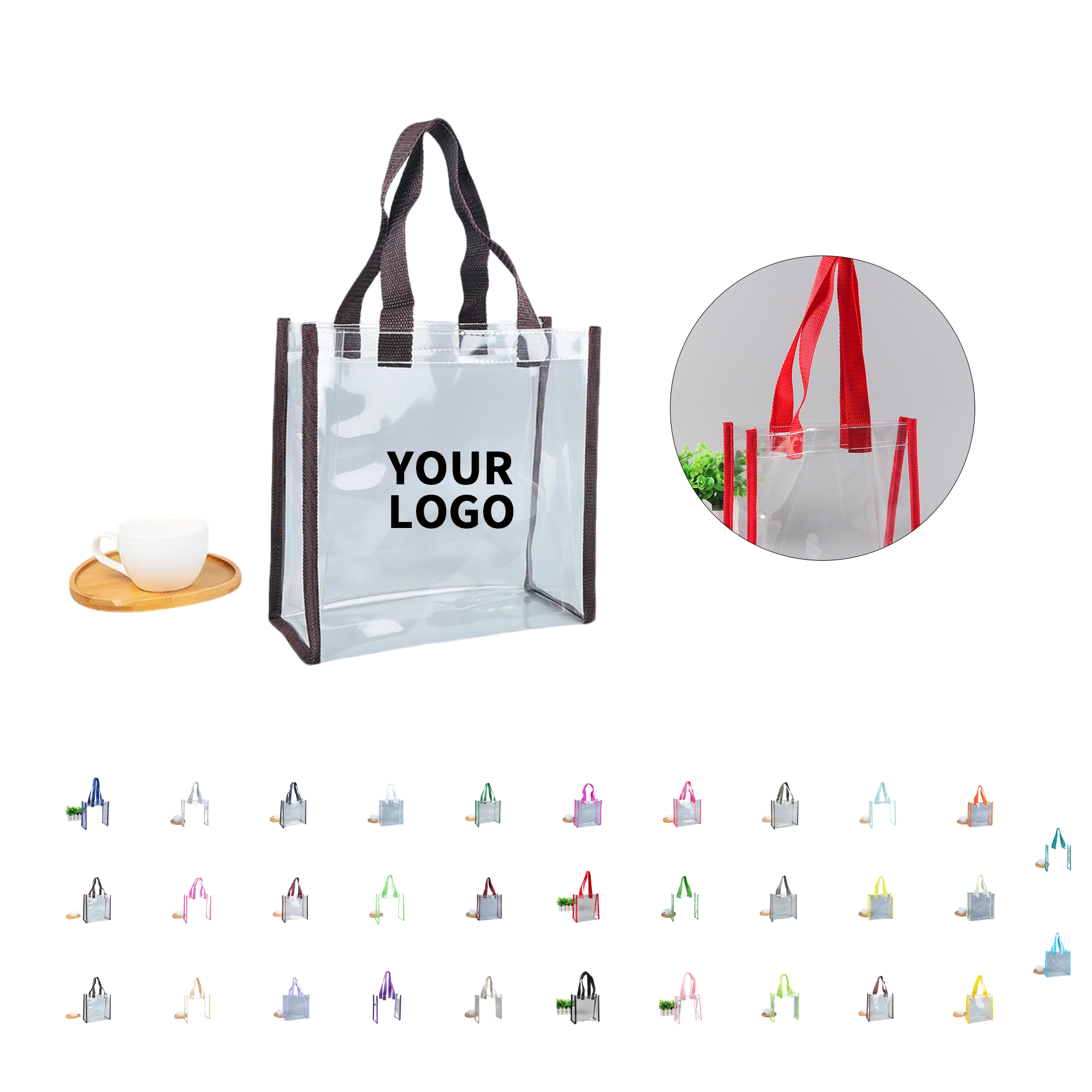 Clear Stadium Tote Bag With Handles 9