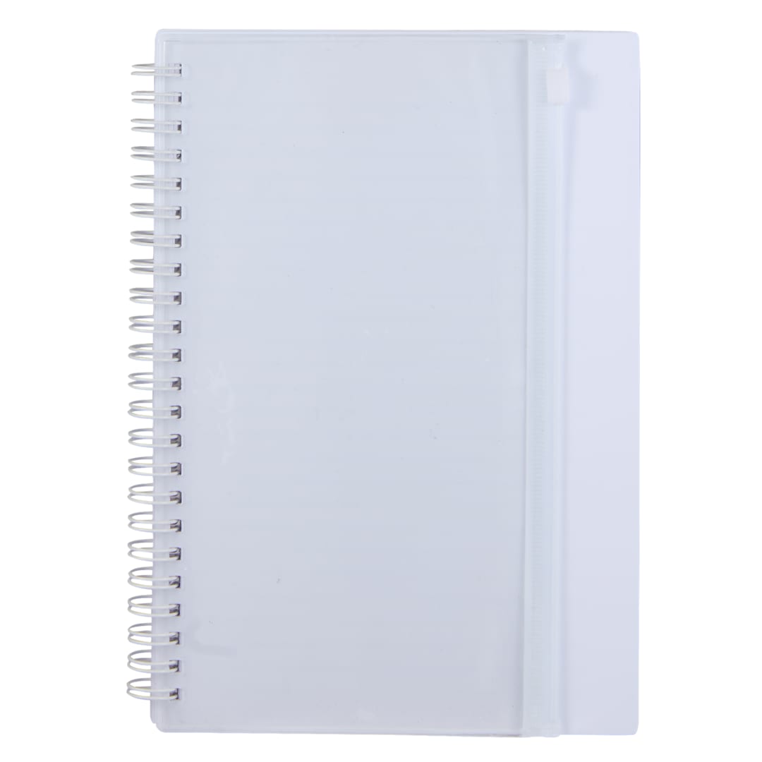 5.5" x 8.5" Spiral Notebook with Clear Pocket 124