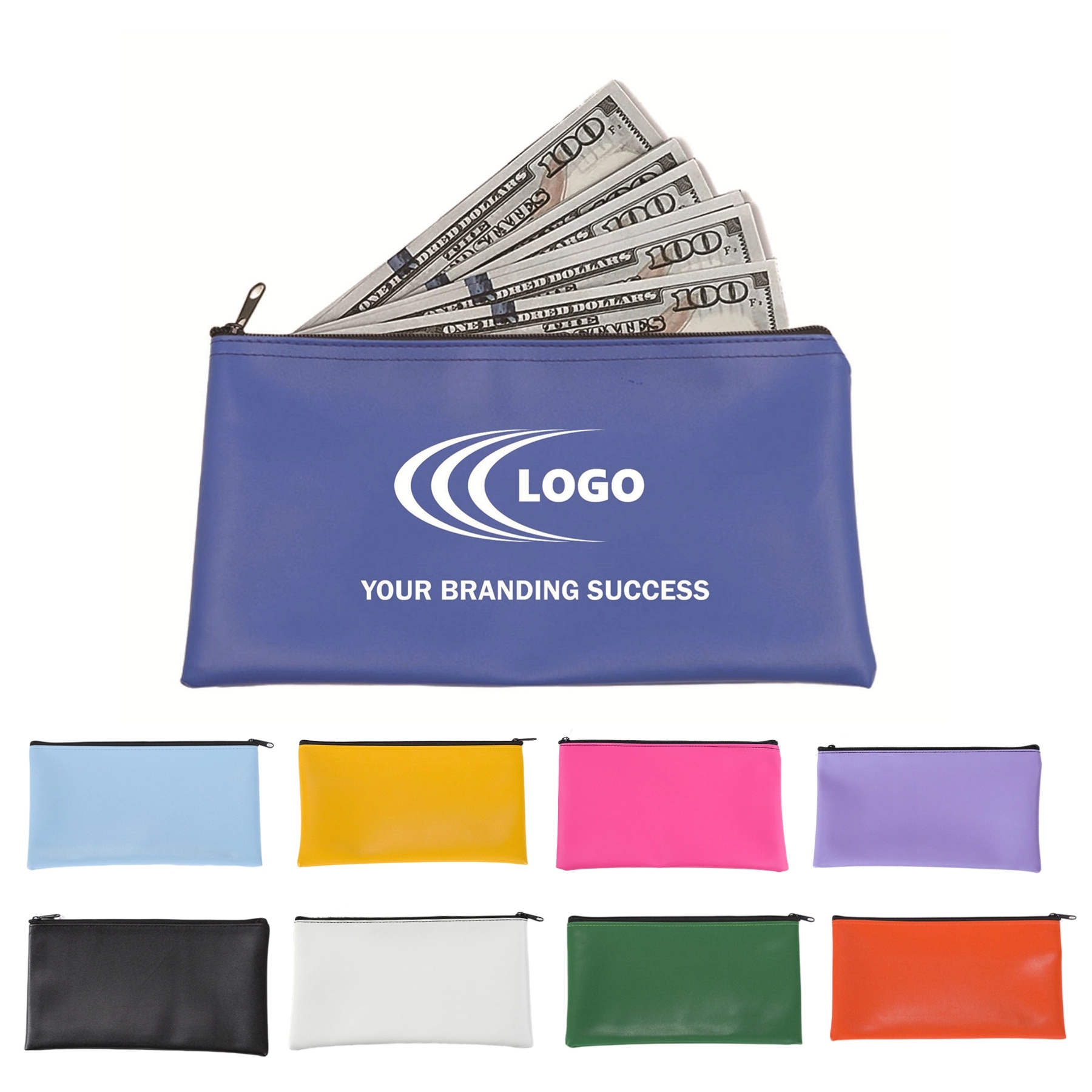 Zipper Bank Money Deposit Bag