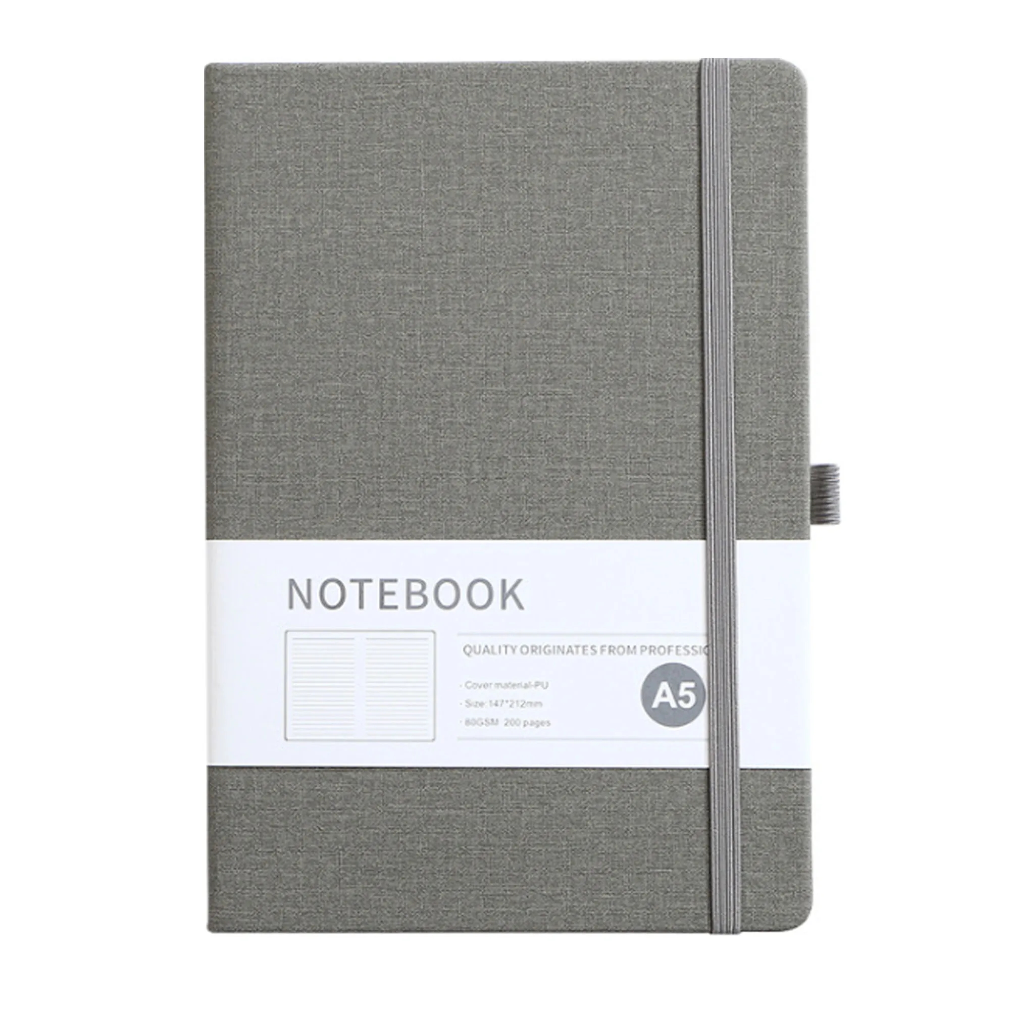 PU Leather Journal Book With Pen Loop 6