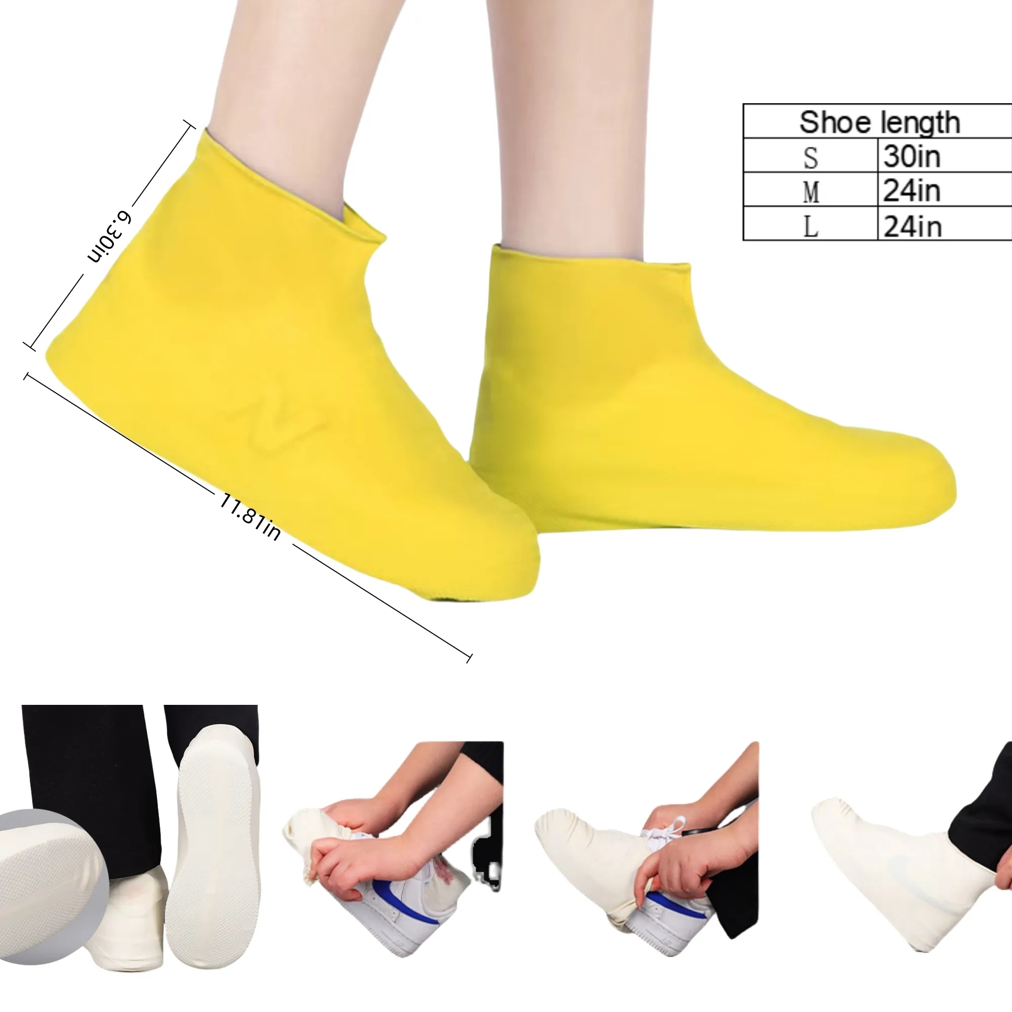 Latex waterproof shoe covers 2