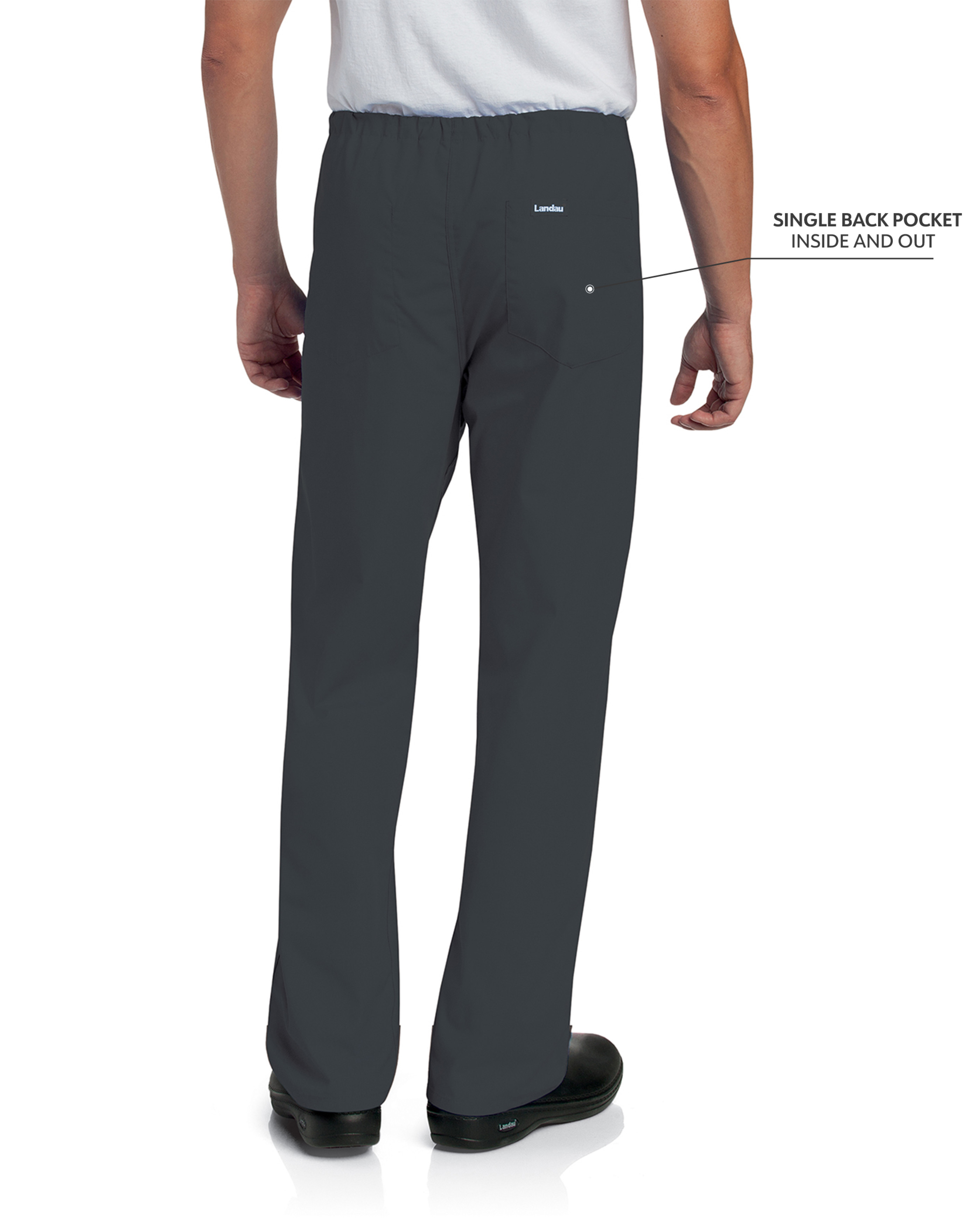 Landau - Essentials - Unisex One-Pocket Reversible High-Rise Waist Pant 48
