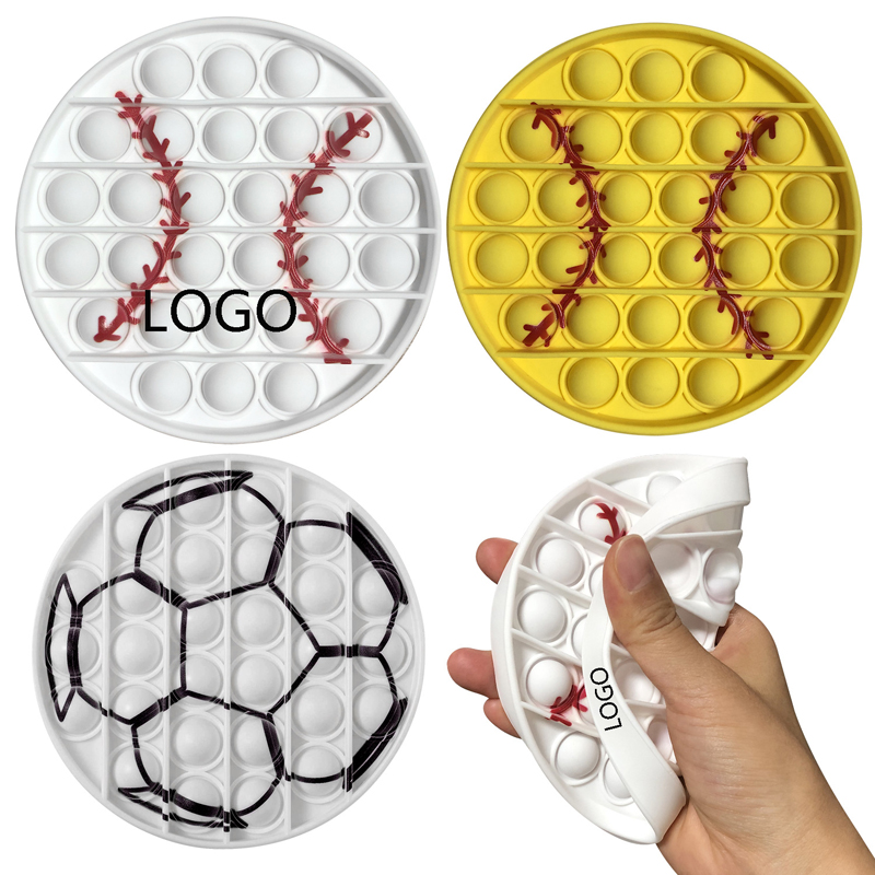 Hottest Round Push Pop Fidget Sensory Stress Reliever Toys 3