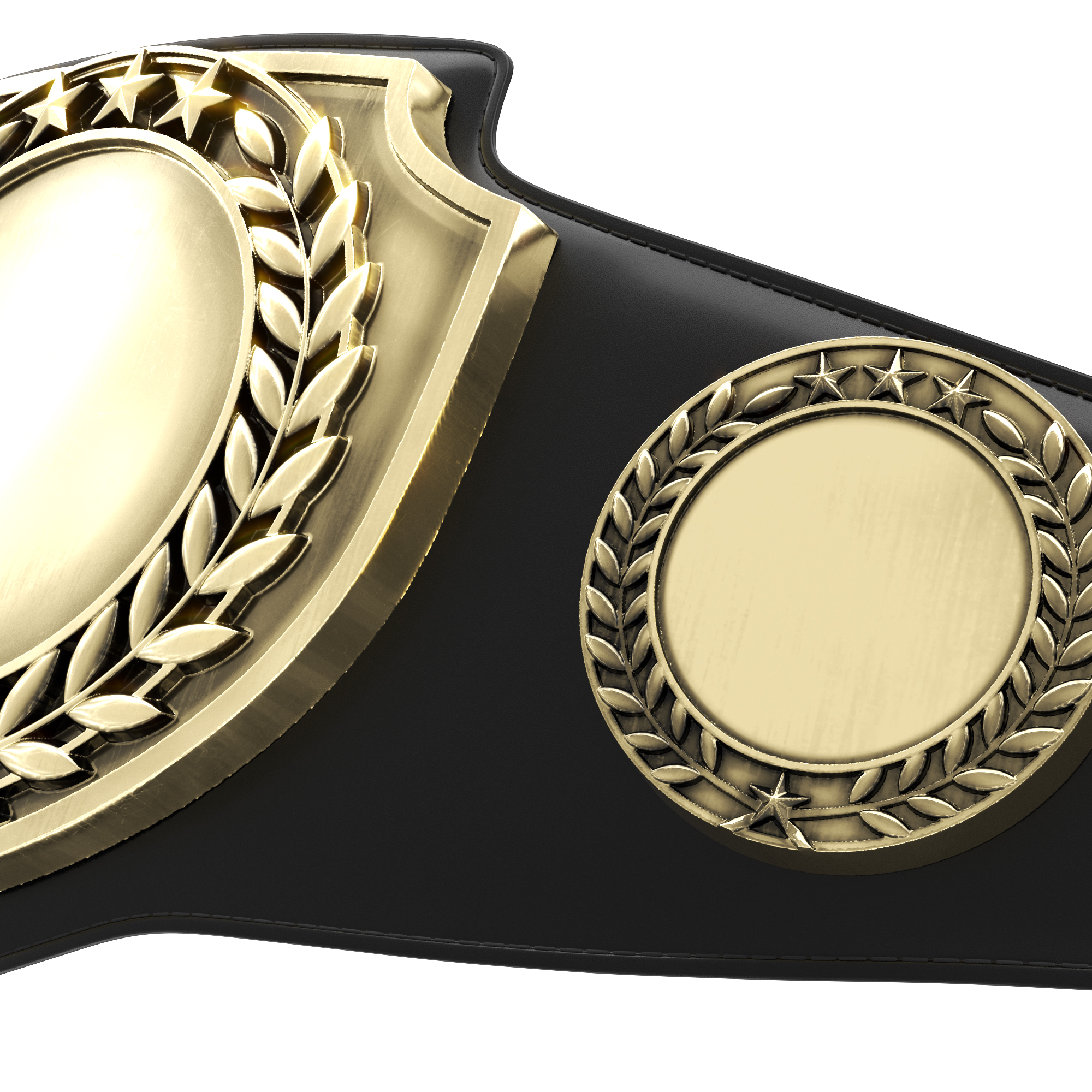 Express Vibraprint® Antique Bright Champion Award Shield Belt 25