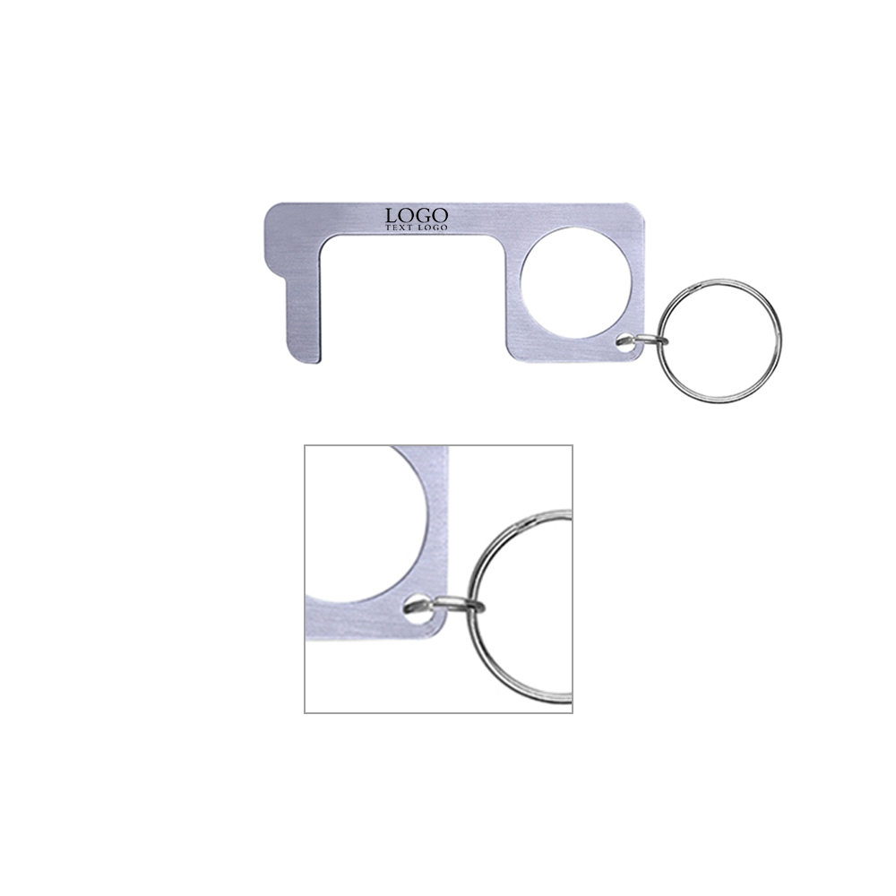 Stainless Steel No Touch Keychain Bottle Opener 7