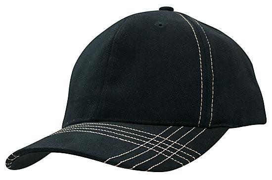Brushed Heavy Cotton with Contrasting Stitching & Cross Stitched Peak 6