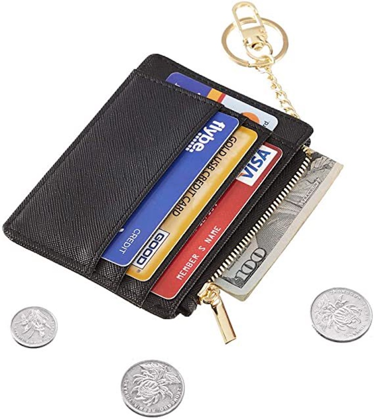 Credit Card Holder with Keychain 2