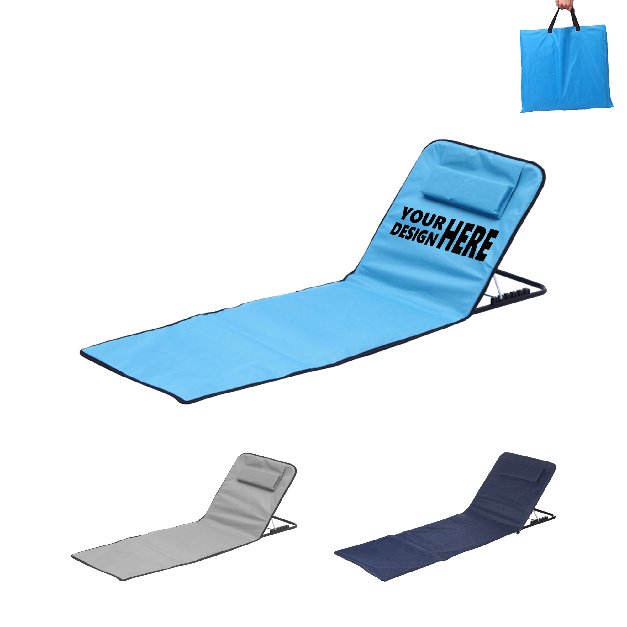 Adjustable Folding Outdoor Beach Mat in Oxford Fabric 1