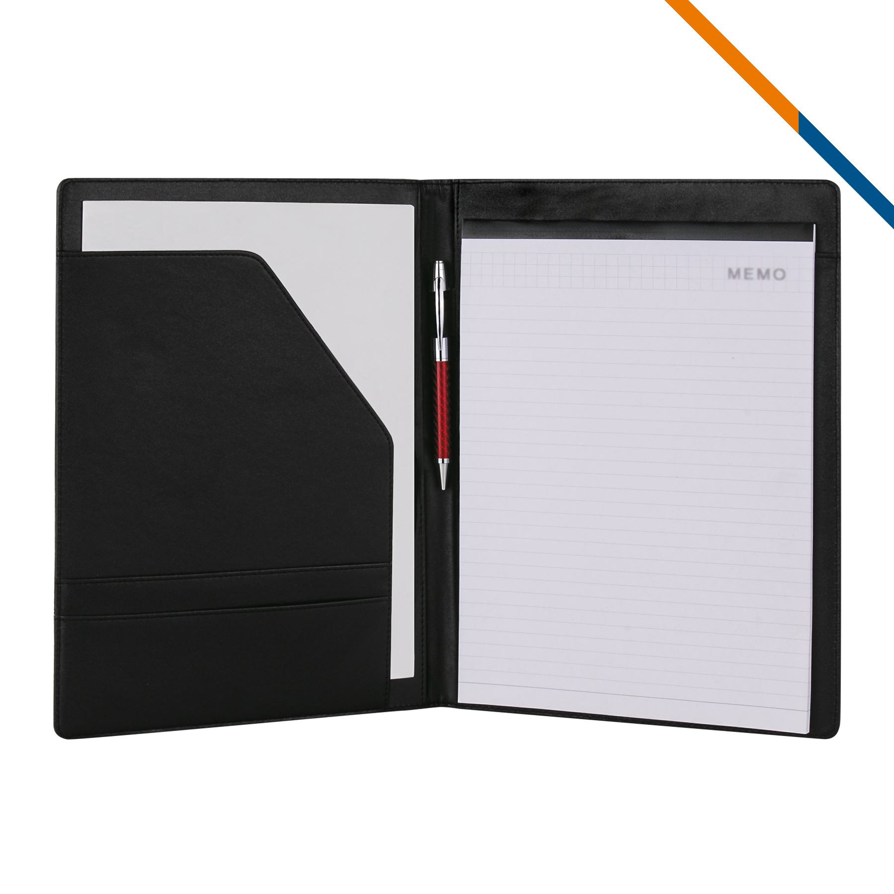 JJ Leatherette Padfolio With Notepad 3