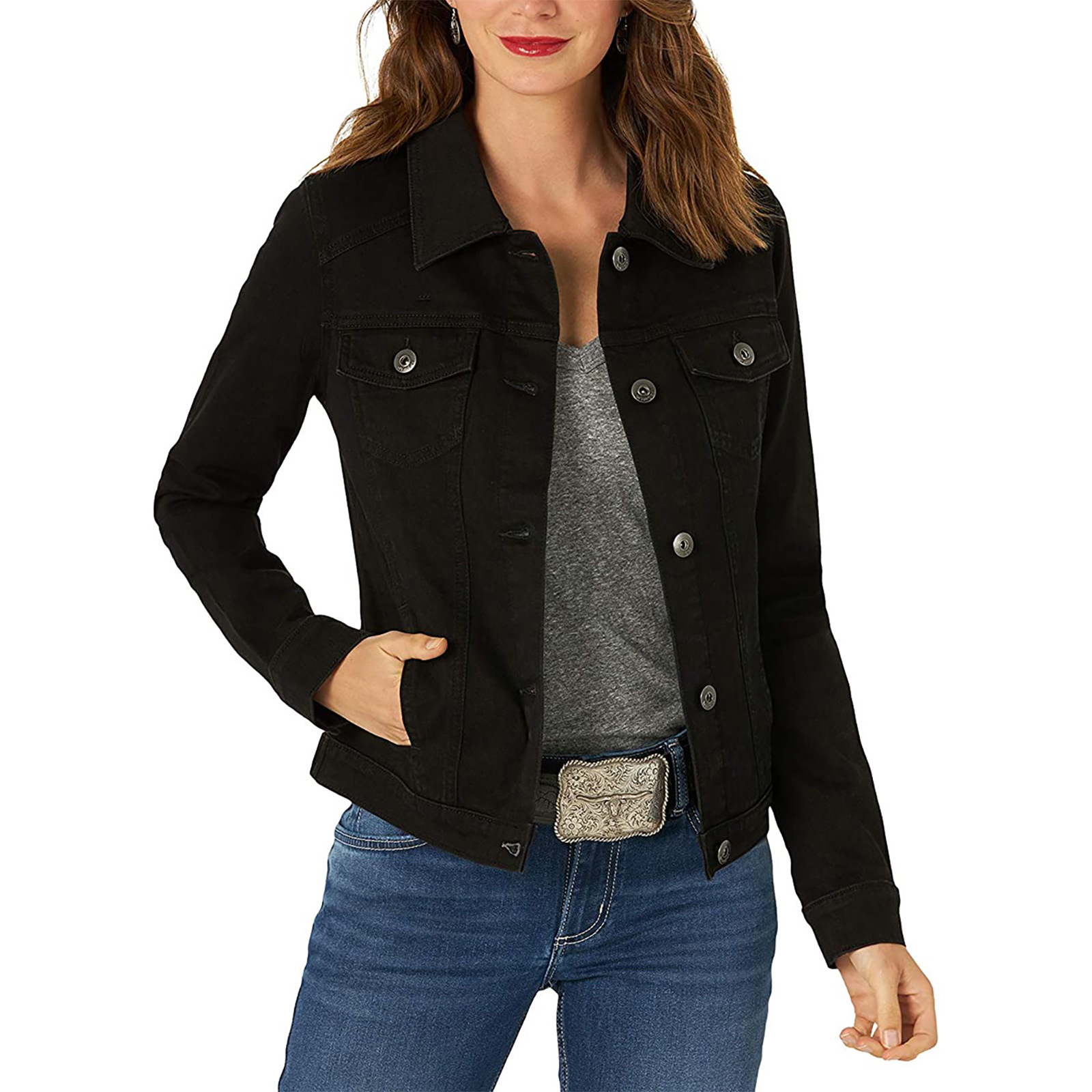 Women's Stretch Denim Jacket 4