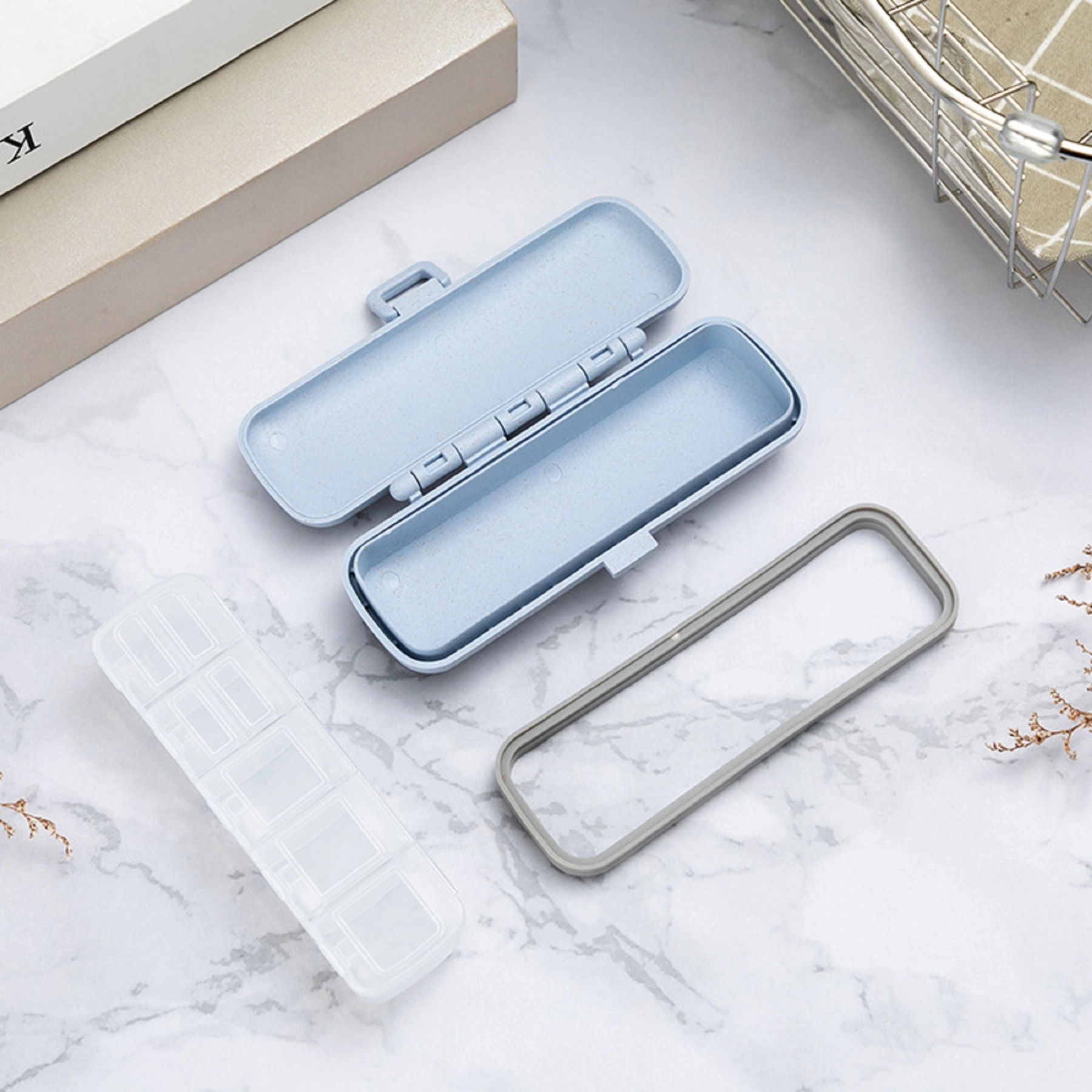 Biodegradable Wheat Straw Pill Storage Box 5