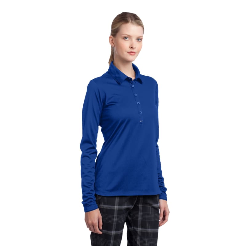 Nike Ladies Long Sleeve Dri-FIT Stretch Tech Polo. 6