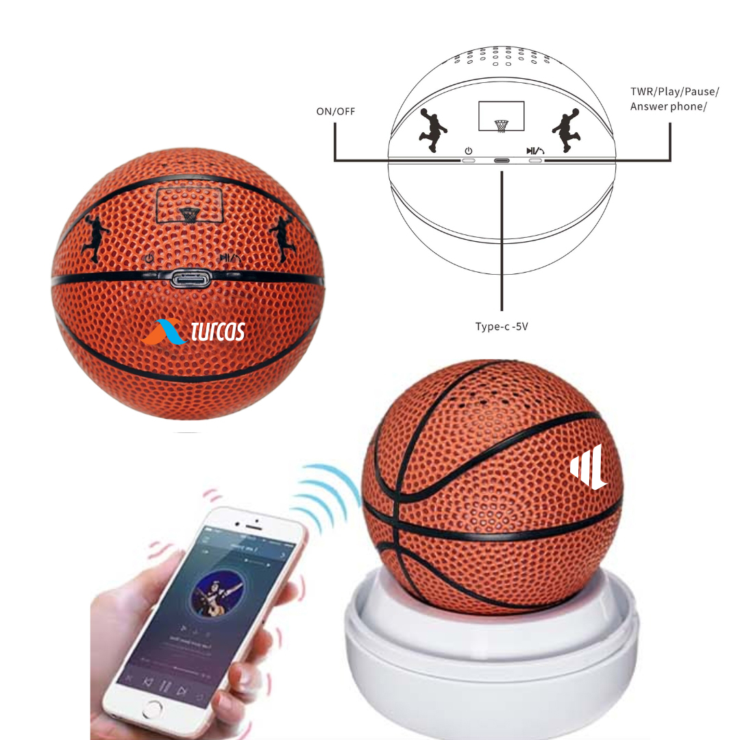 SonicWave Sports Basketball Bluetooth Speaker 6