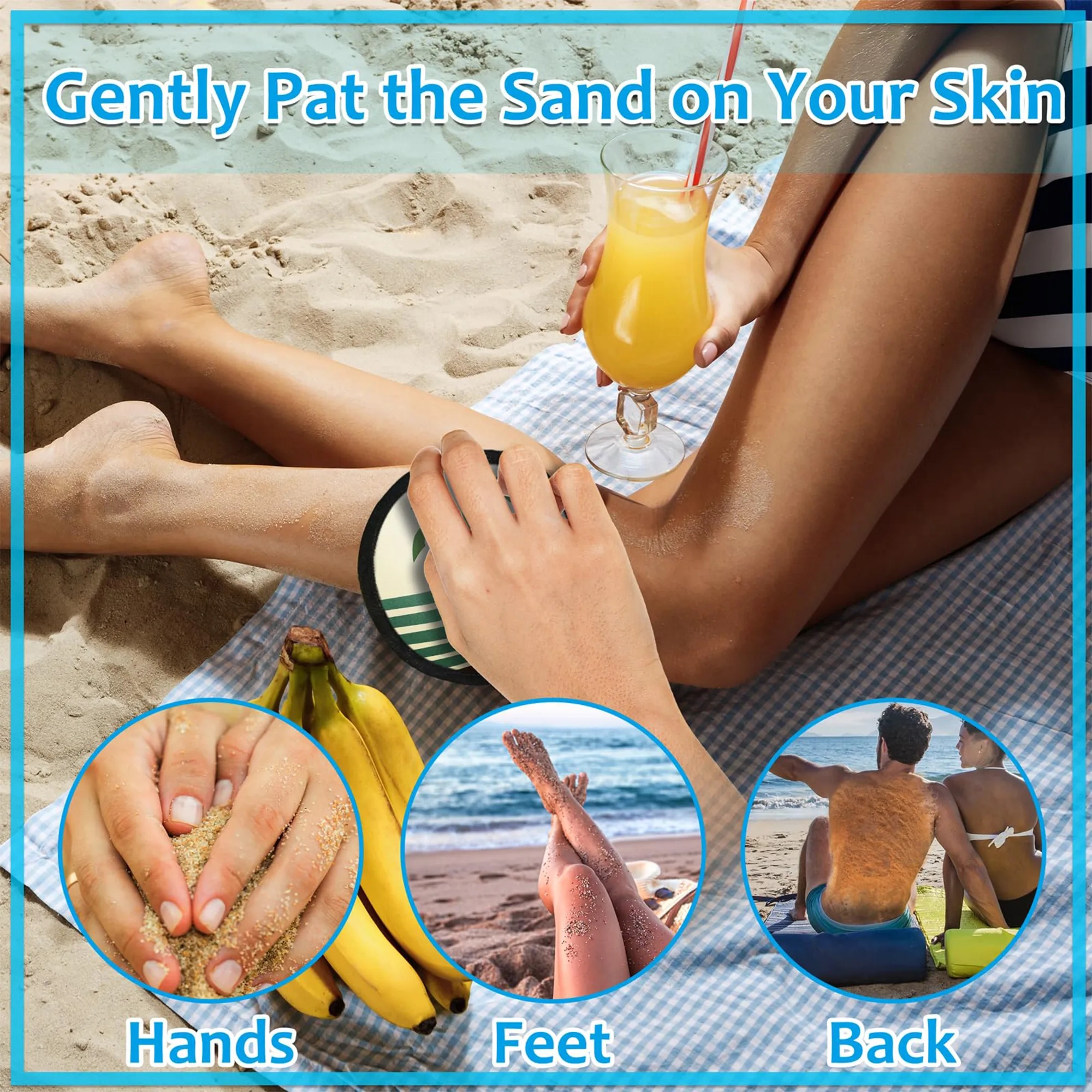Beach Sand Remover Bag with Carabiner 9