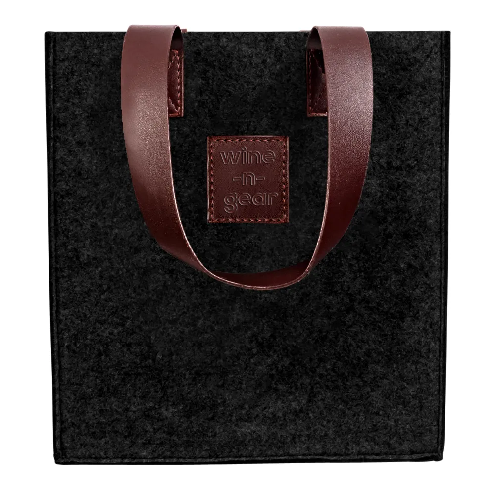 6-Bottle Felt Wine Tote 6