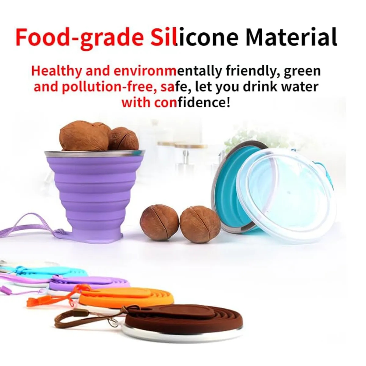 9oz Silicone Collapsible Travel Cup 5